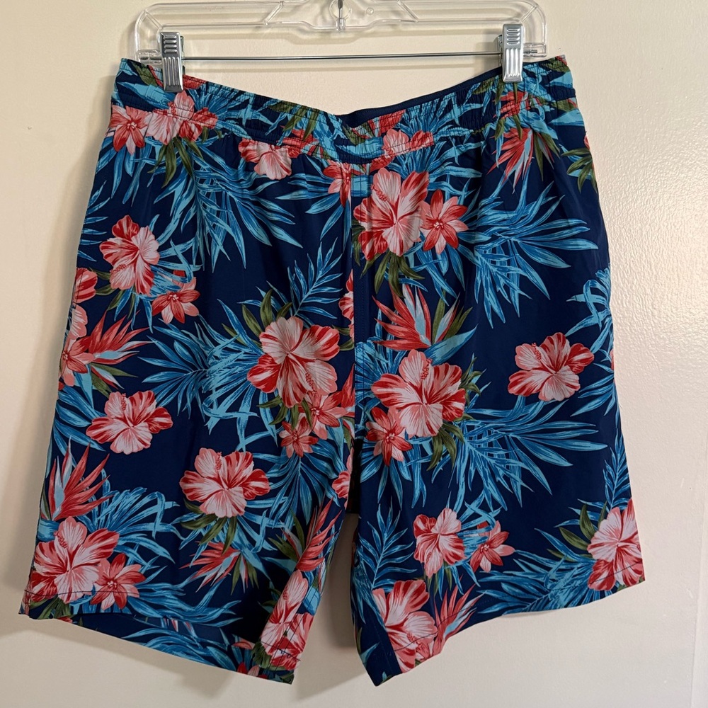 Kirkland Men’s Swim Shorts - Blue Tropical Floral